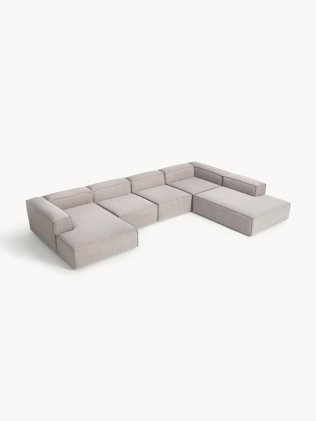 Lennon Modular XL Sofa in Bouclé — Oatmeal