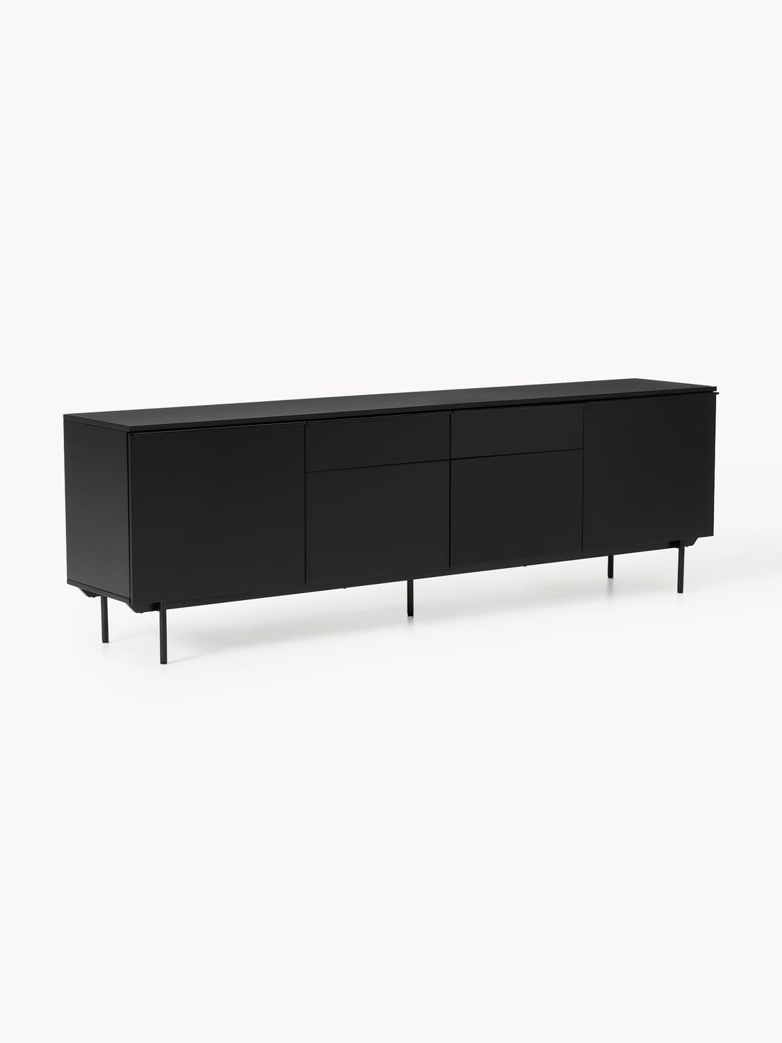 Elona Large Wooden Sideboard — Anthracite