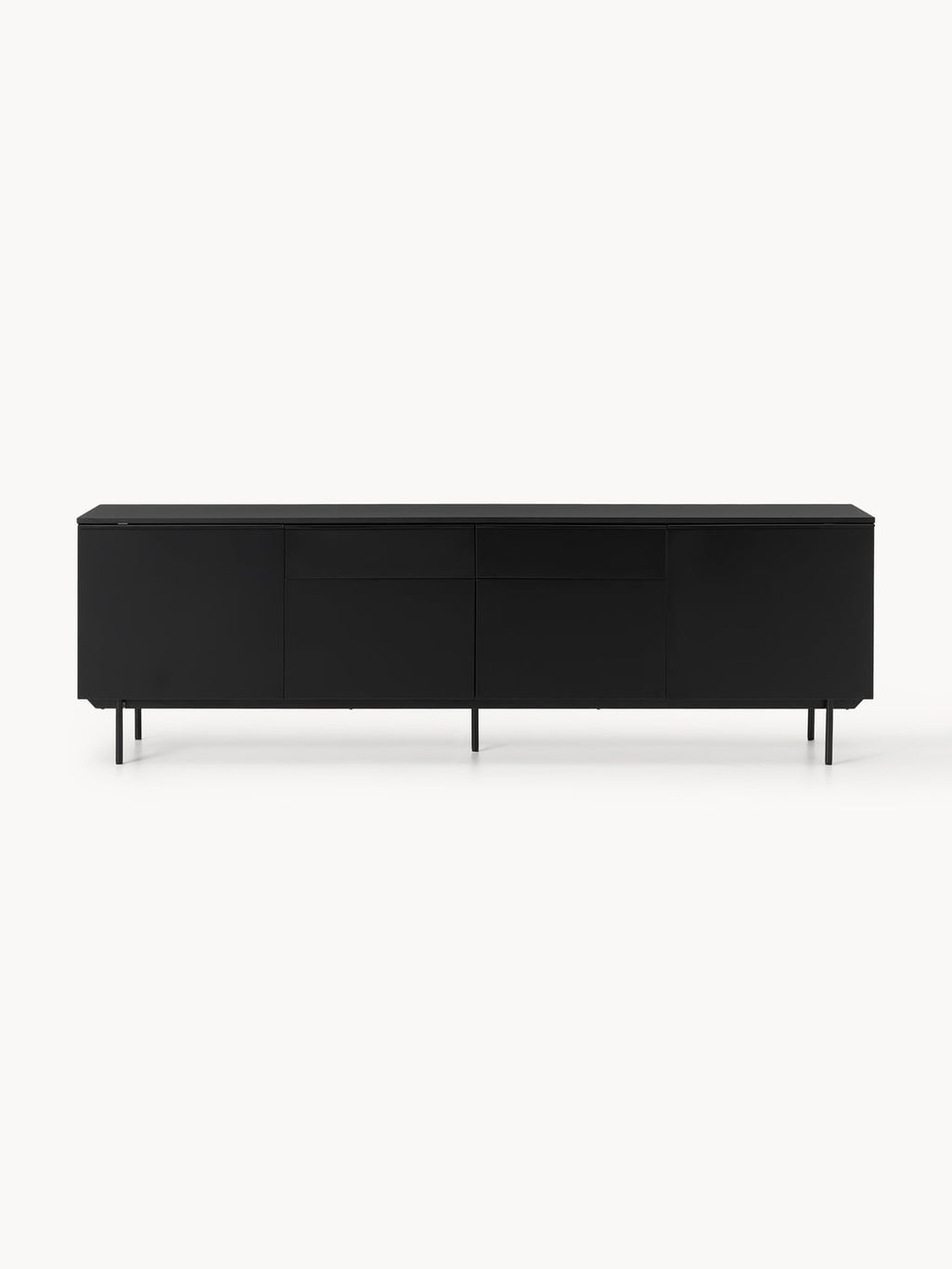 Elona Large Wooden Sideboard — Anthracite