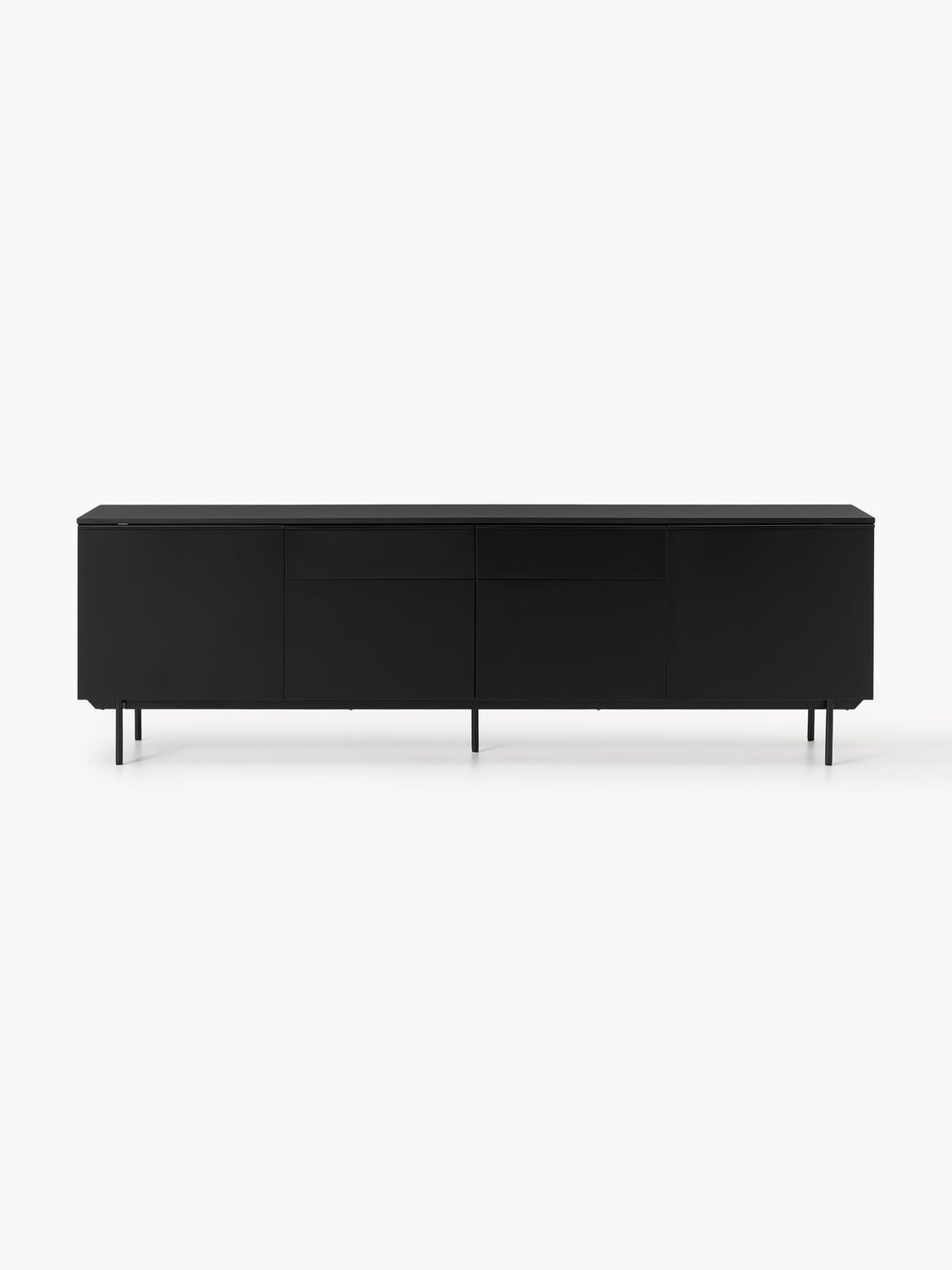 Elona Large Wooden Sideboard — Anthracite
