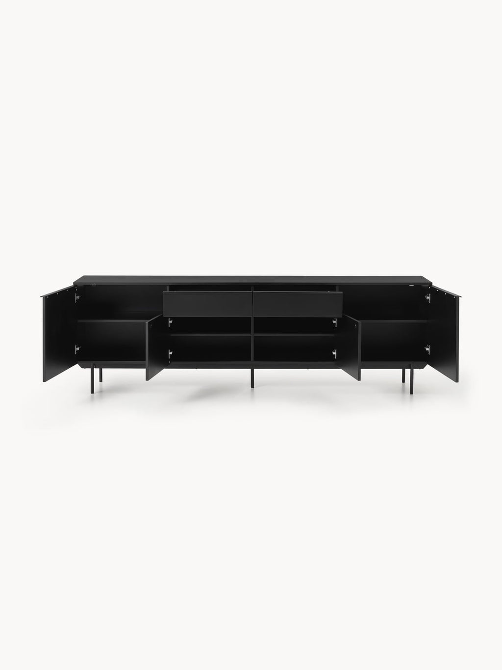 Elona Large Wooden Sideboard — Anthracite
