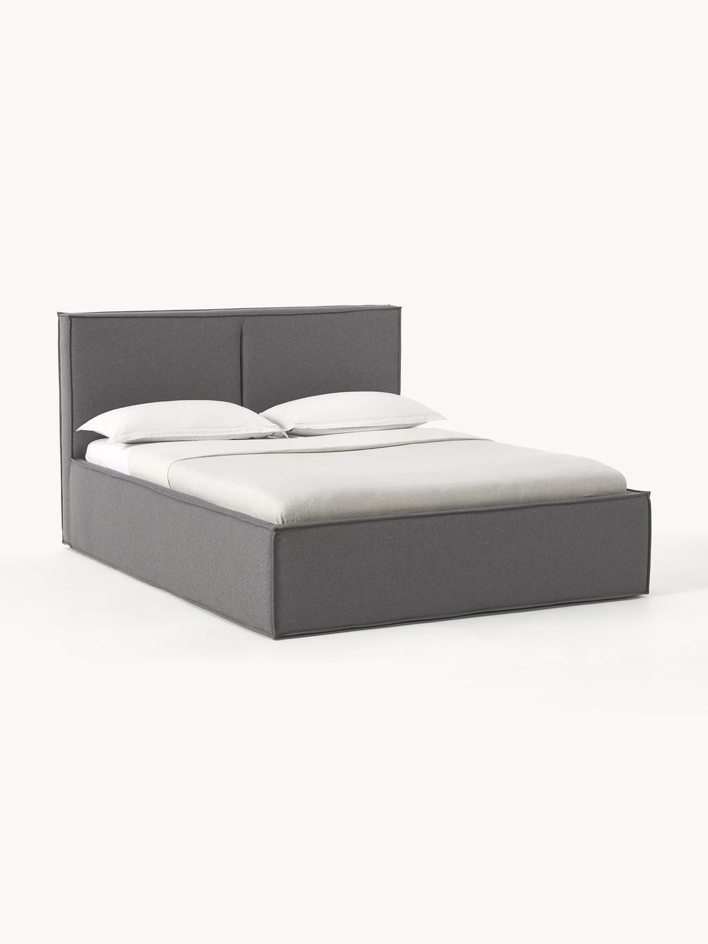 Dream Upholstered Bed with Storage — Taupe