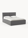 Dream Upholstered Bed with Storage — Taupe