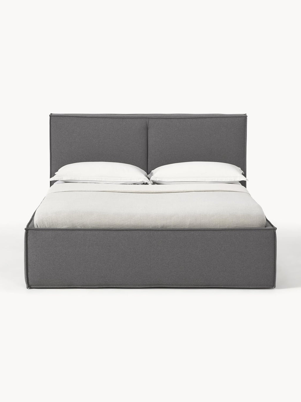 Dream Upholstered Bed with Storage — Taupe