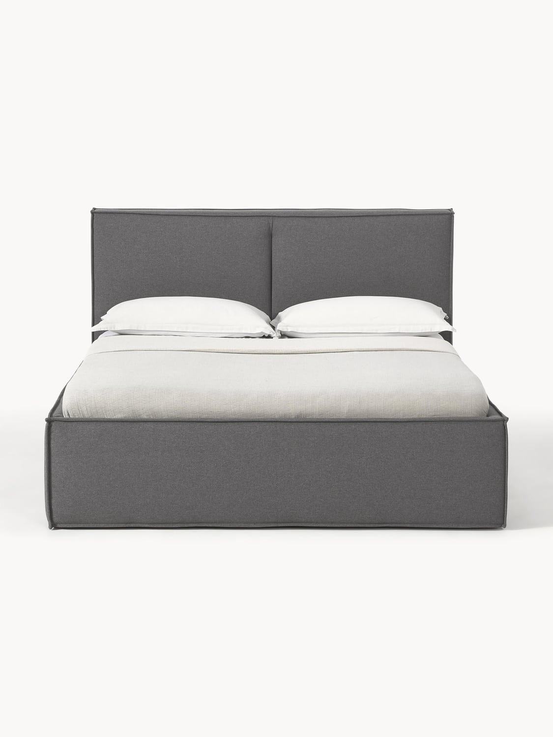 Dream Upholstered Bed with Storage — Taupe
