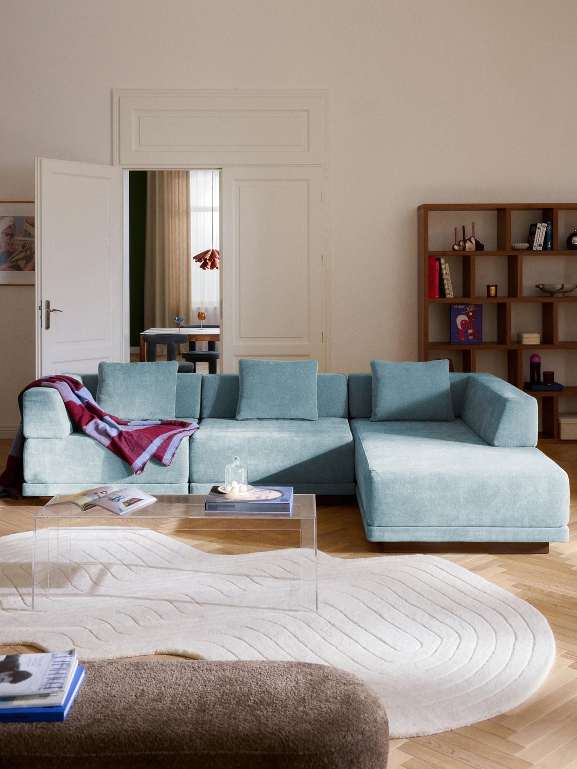 Colin Modular Corner Sofa (4-seater) — Lilac