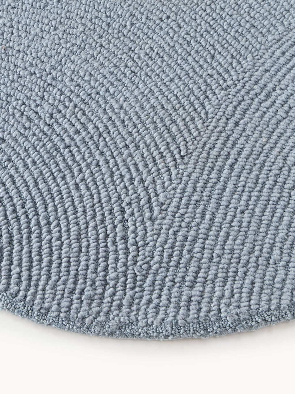 Eleni Round Wool Rug, Hand-Tufted