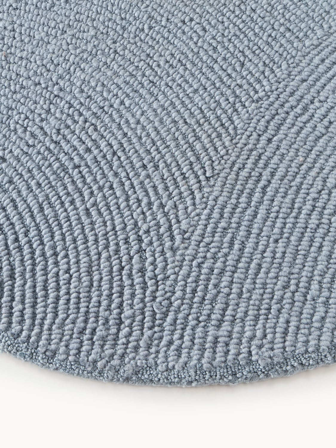 Eleni Round Wool Rug, Hand-Tufted