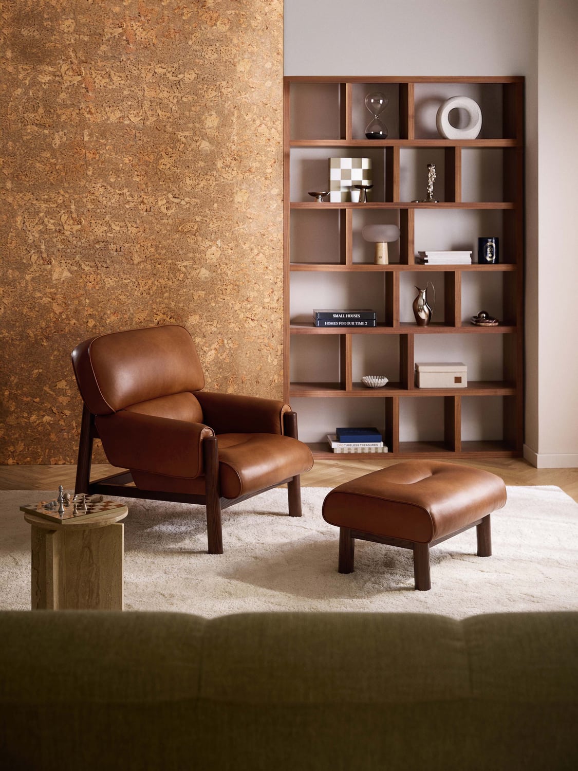 Calum Leather-Lounge Chair