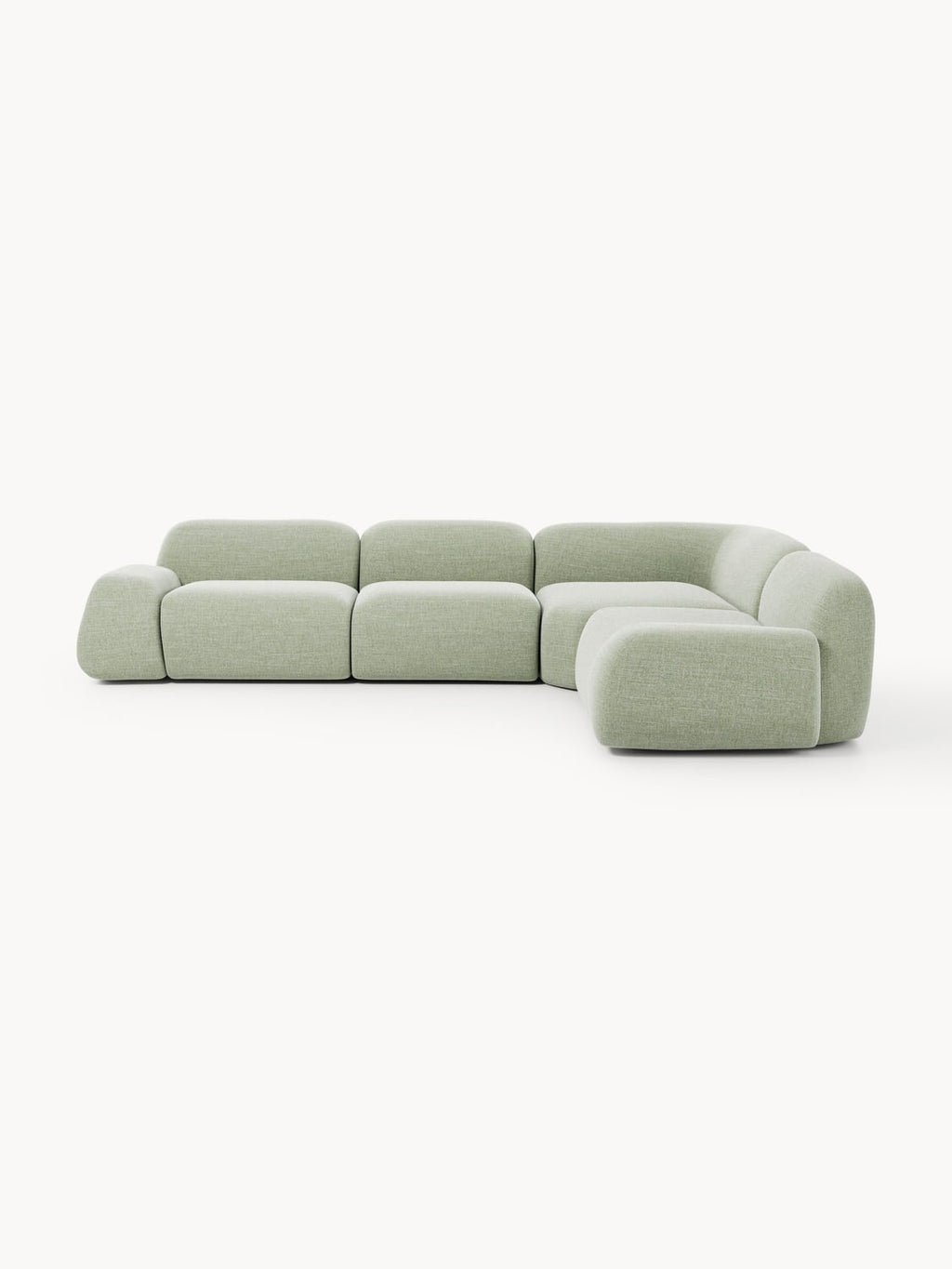 Wolke Modular Bouclé Corner Sofa (4-seater) — Sand Beige
