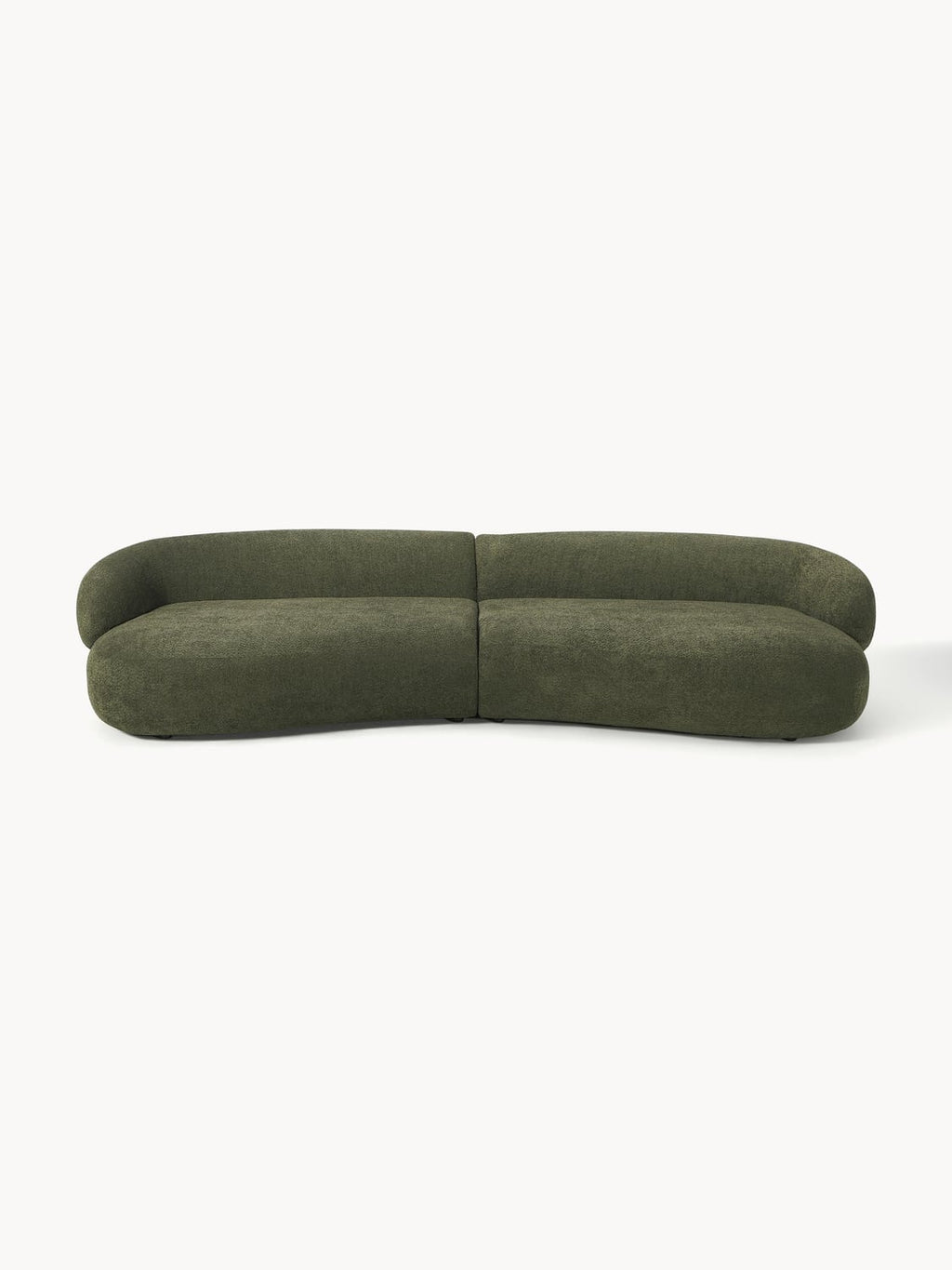 Alba Sofa (4-seater) in Teddy Bouclé — Green