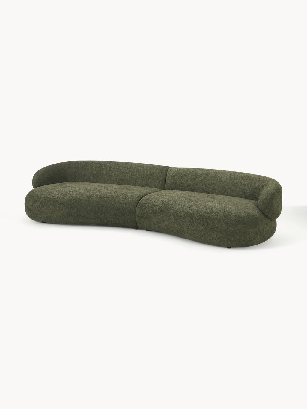 Alba Sofa (4-seater) in Teddy Bouclé — Green