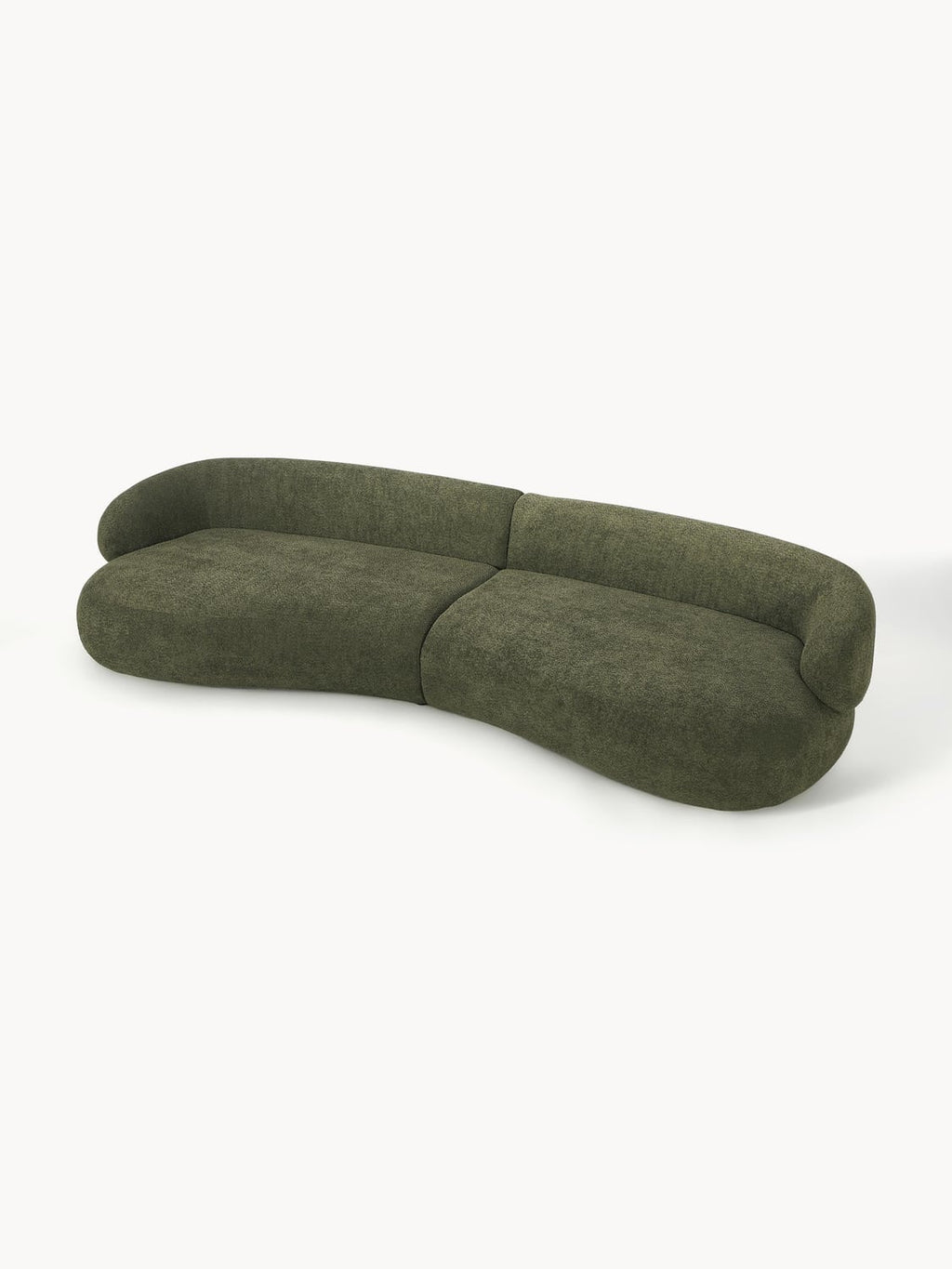 Alba Sofa (4-seater) in Teddy Bouclé — Green