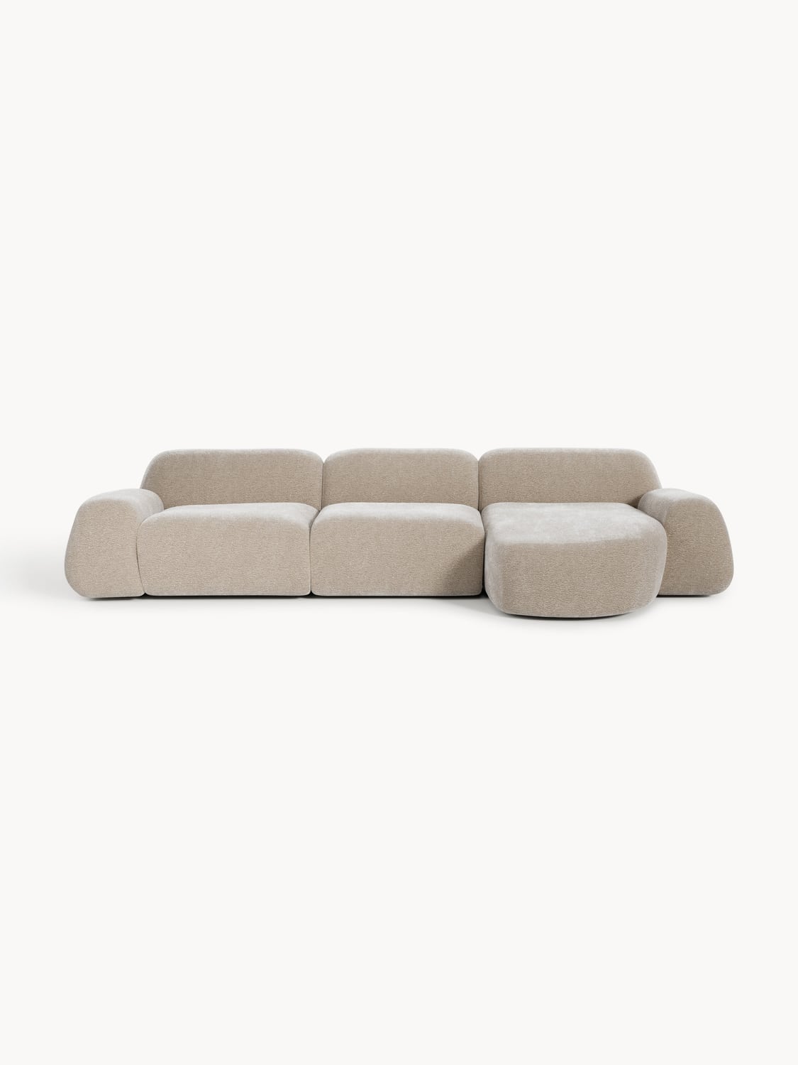 Wolke Modular Teddy-Corner Sofa (4-seater) — Sage