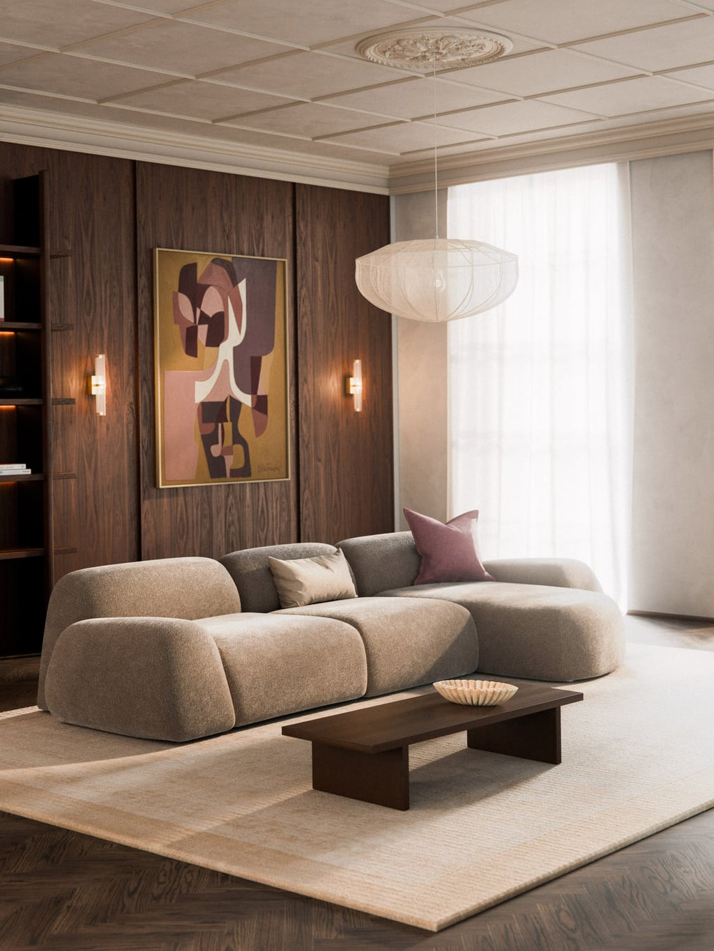 Wolke Modular Teddy-Corner Sofa (4-seater) — Sage
