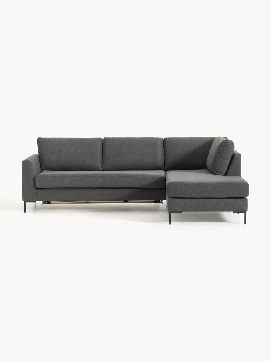 Luna Sofa Bed with Mattress, 3-seater — Dark Grey