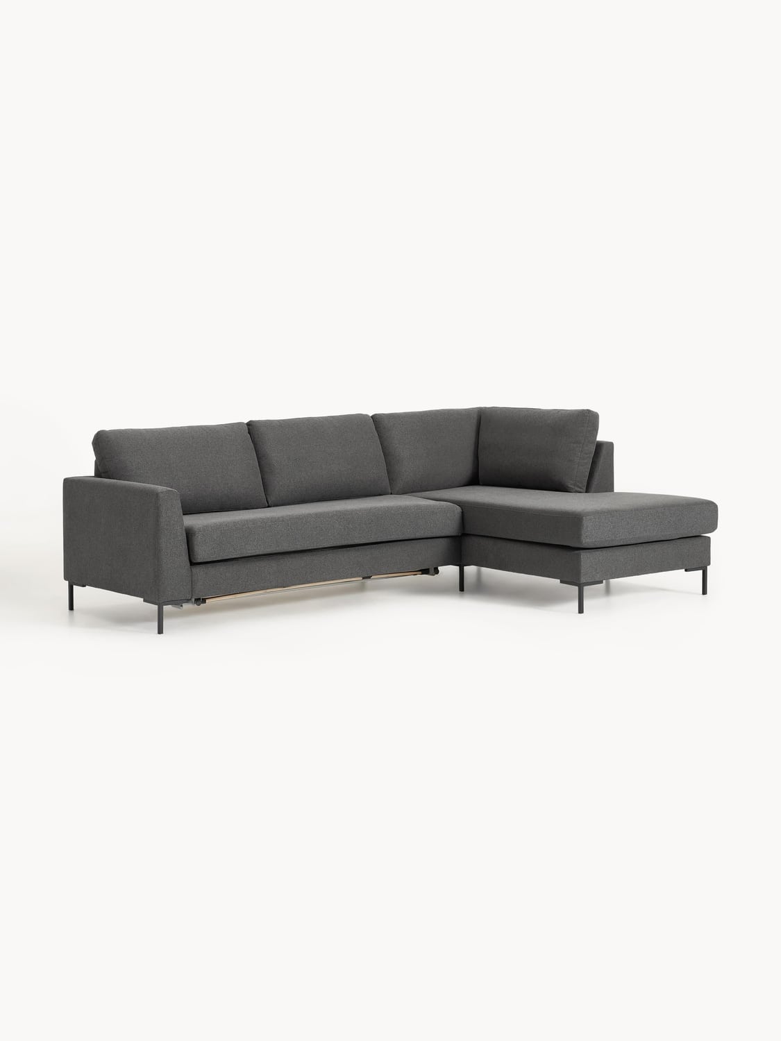 Luna Sofa Bed with Mattress, 3-seater — Dark Grey