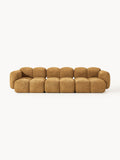Tayla Modular Sofa (4-seater) in Teddy Bouclé — Camel