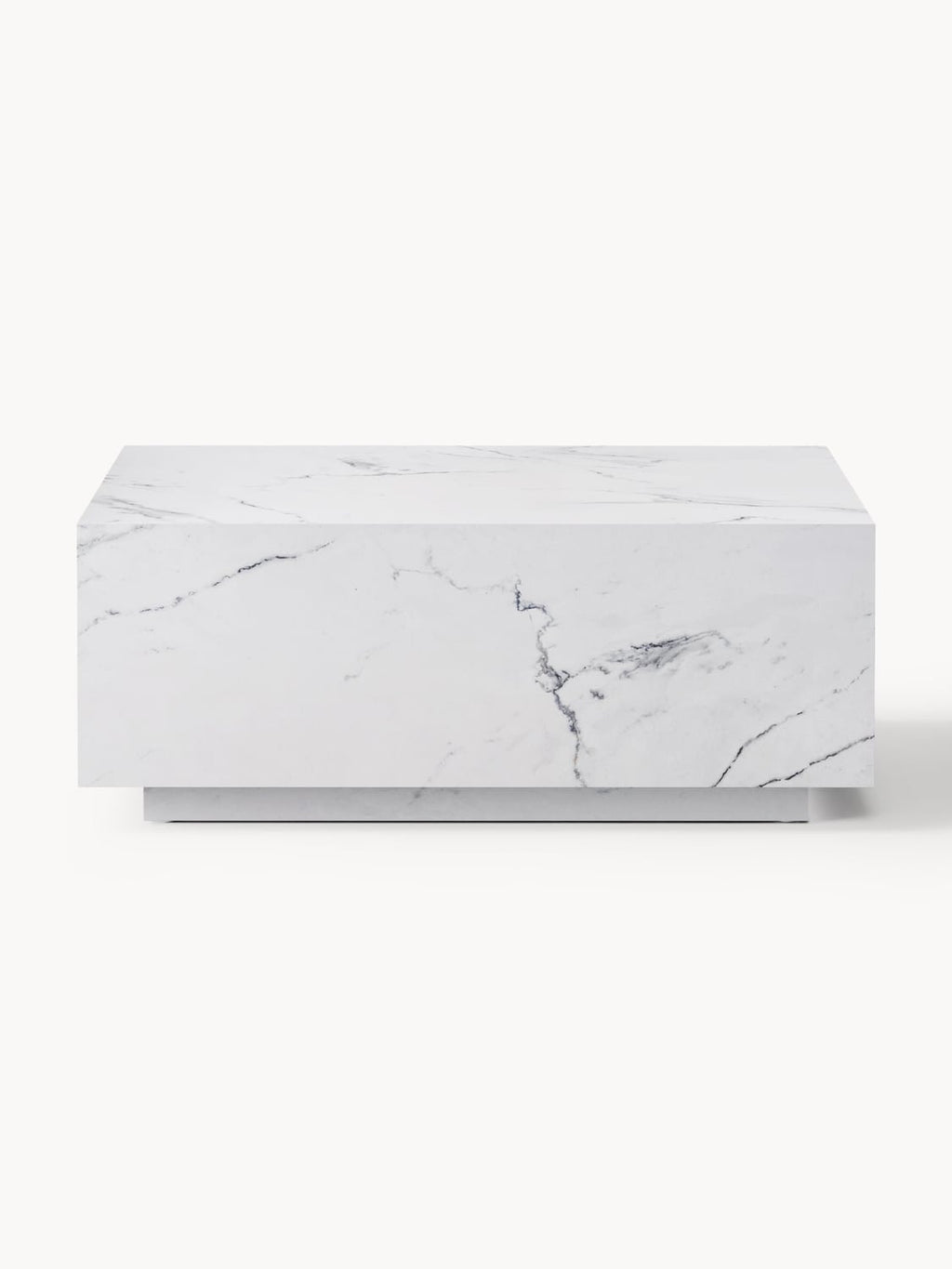 Lesley Coffee Table in Marble-Look — Light Grey