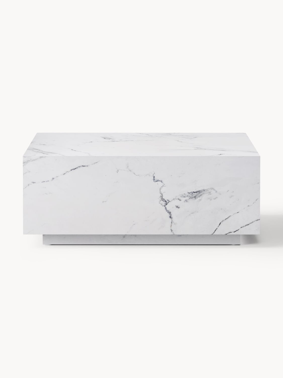 Lesley Coffee Table in Marble-Look — Light Grey