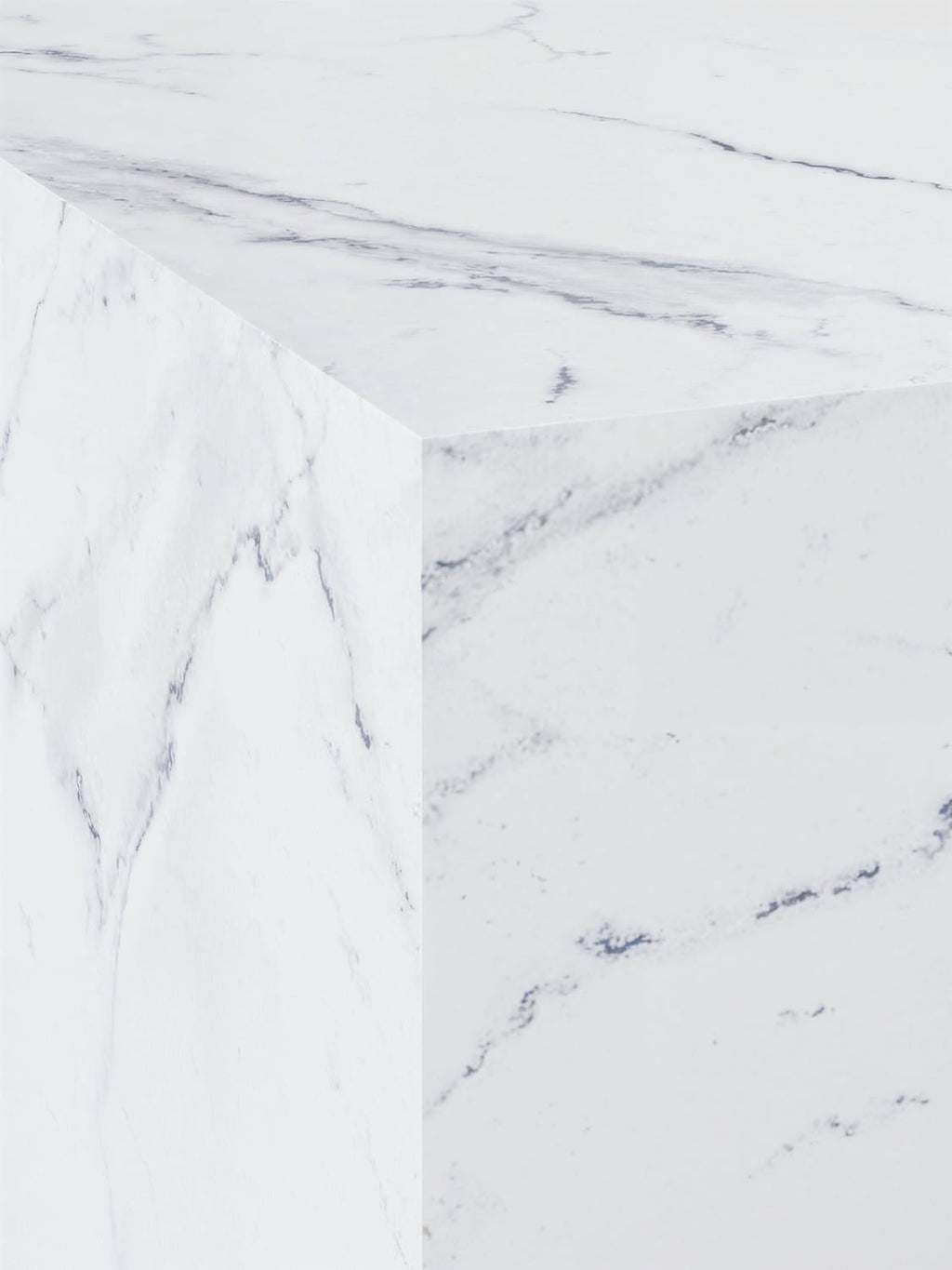 Lesley Coffee Table in Marble-Look — Light Grey