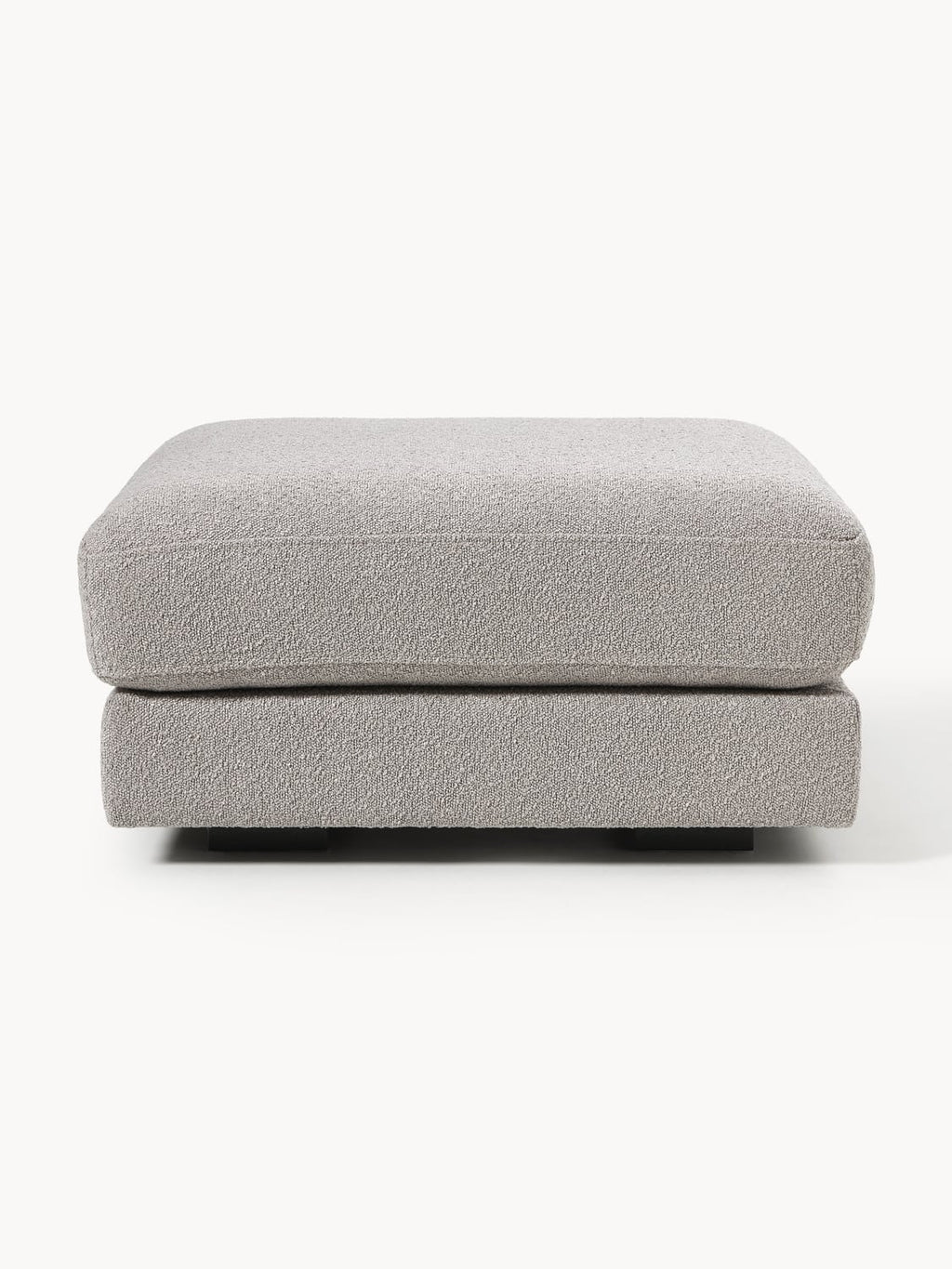 Tribeca Bouclé Sofa Ottoman — Grey