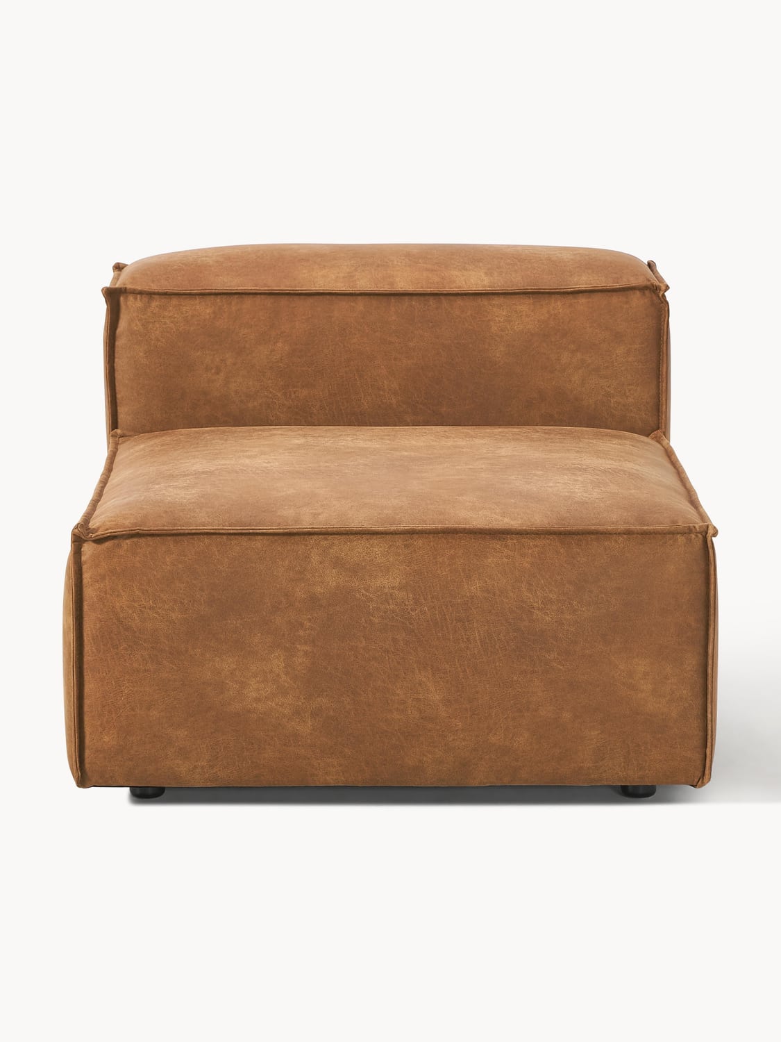 Lennon Middle Module in Leather — Caramel