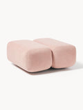 Caterpillar Teddy Upholstered Stool — Pink