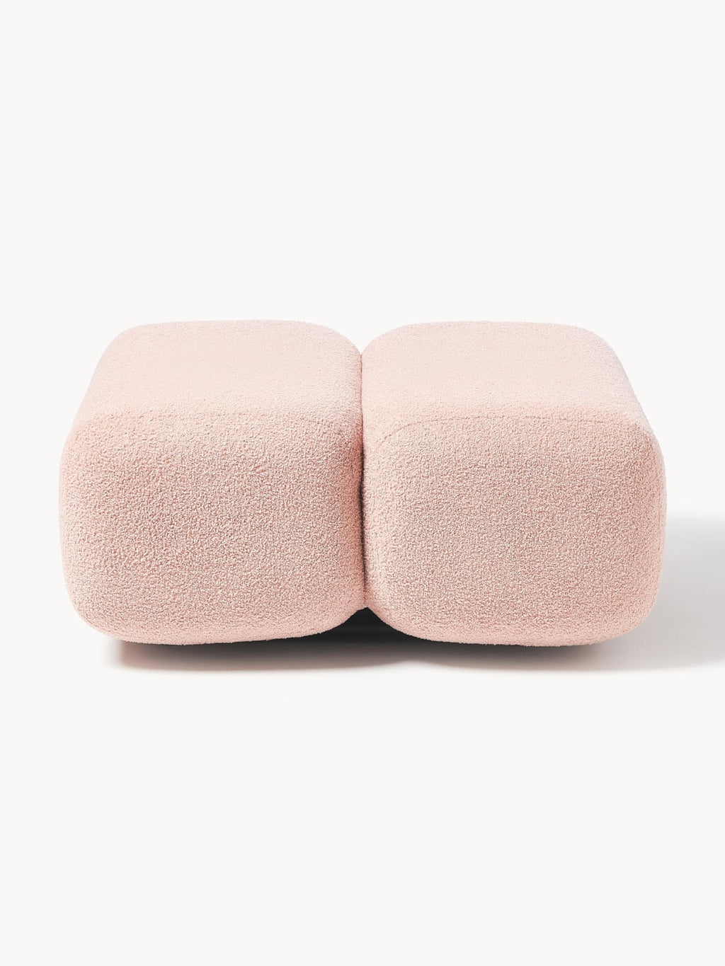 Caterpillar Teddy Upholstered Stool — Pink
