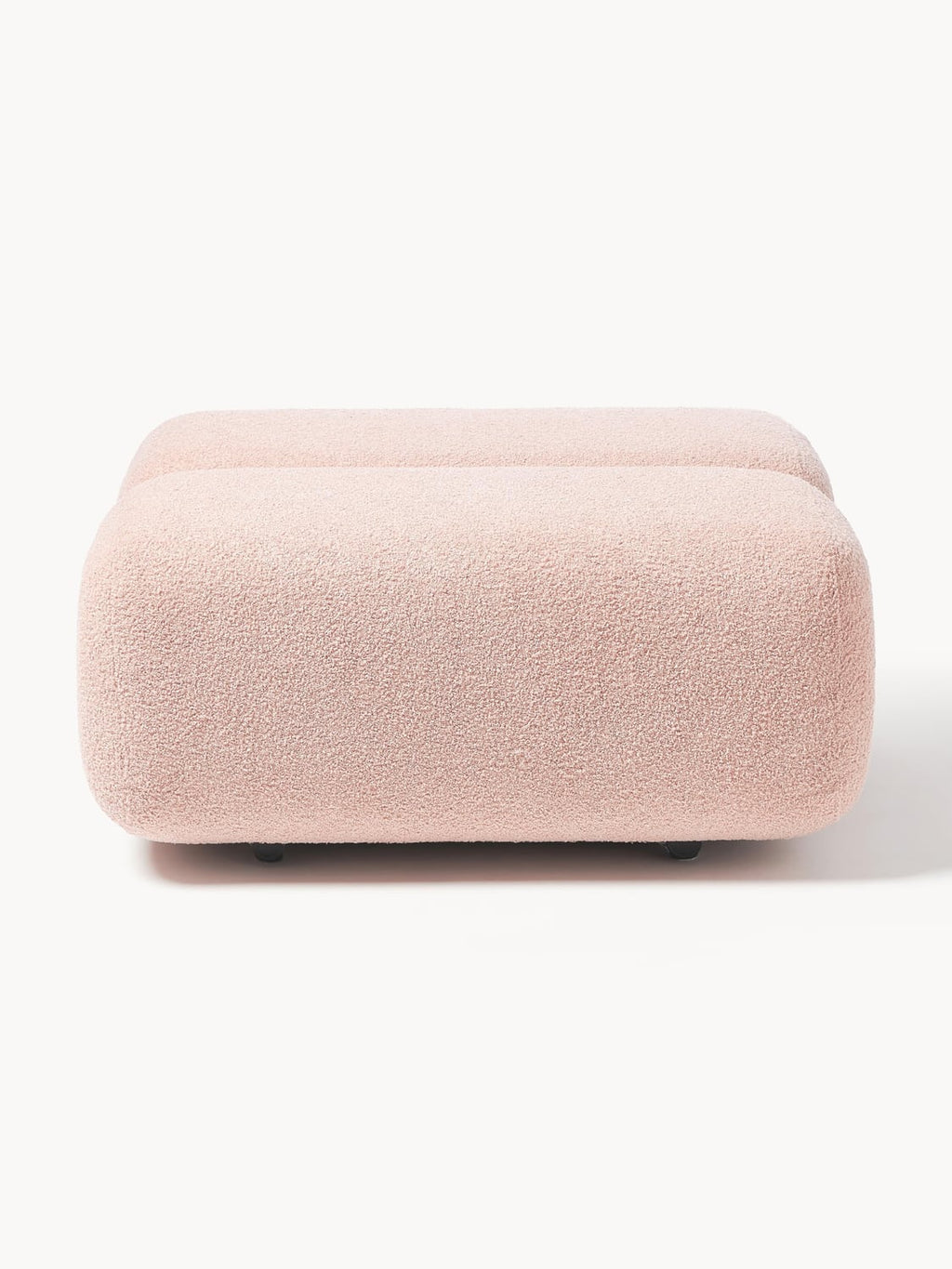 Caterpillar Teddy Upholstered Stool — Pink