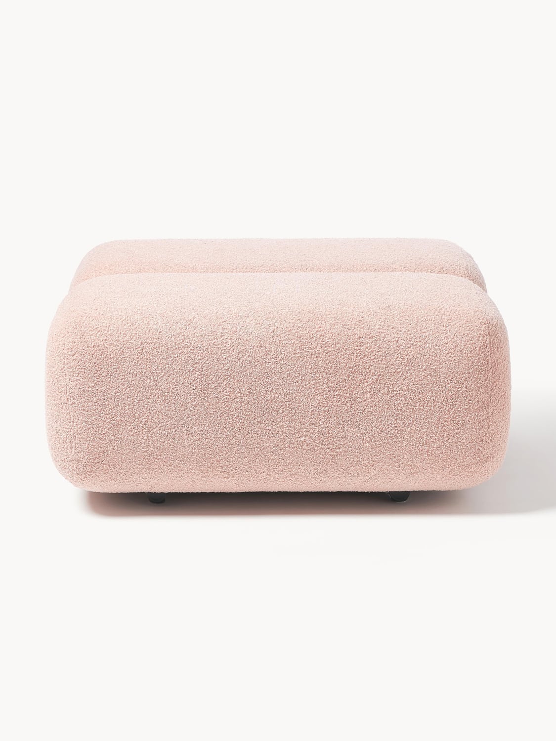 Caterpillar Teddy Upholstered Stool — Pink