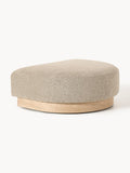 Natalie Sofa Ottoman in Teddy Bouclé — Sand Beige
