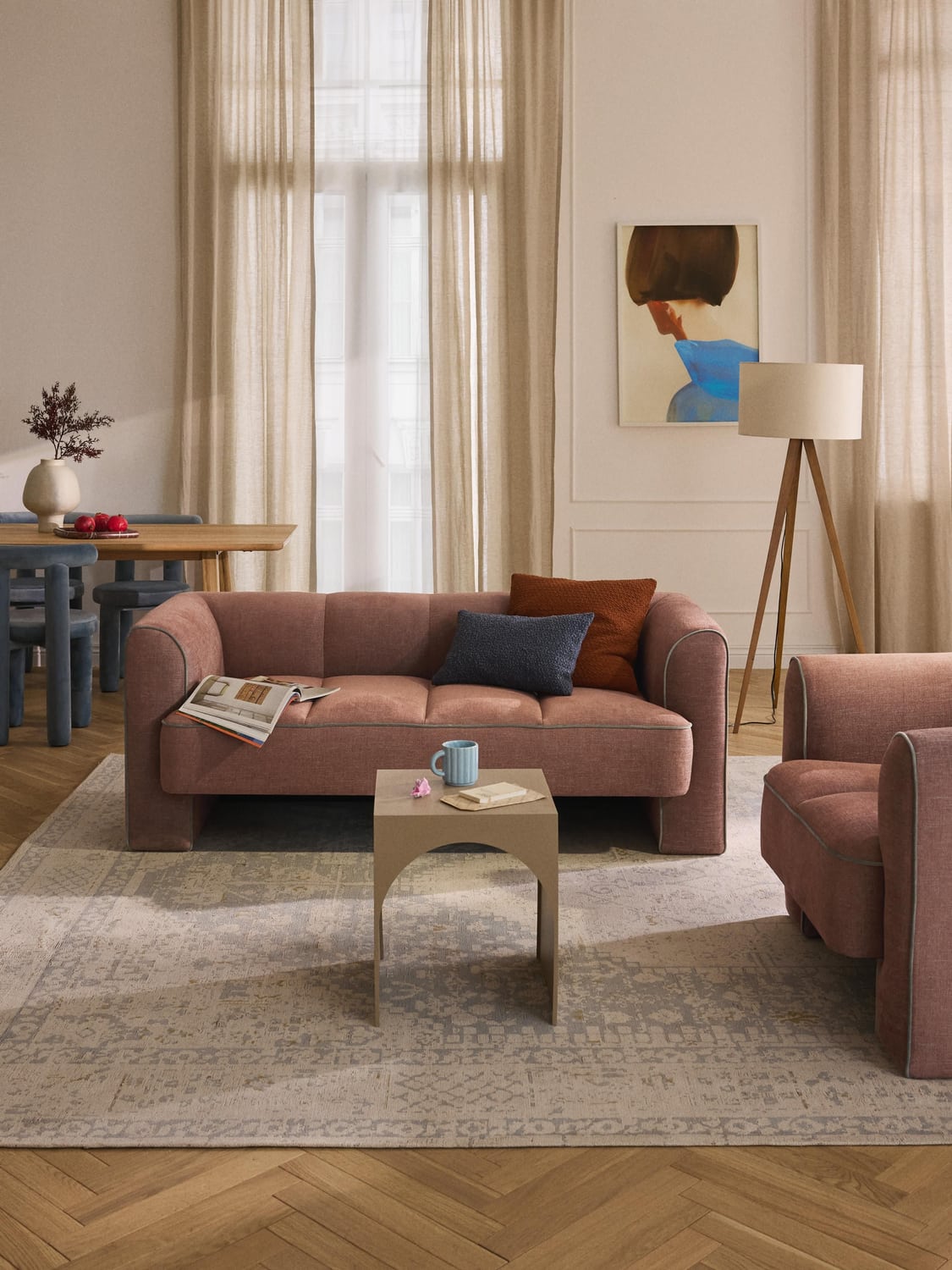 Bobi Sofa (2-seater) — Olive