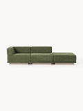 Colin Modular Sofa (4-seater) with Ottoman — Olive
