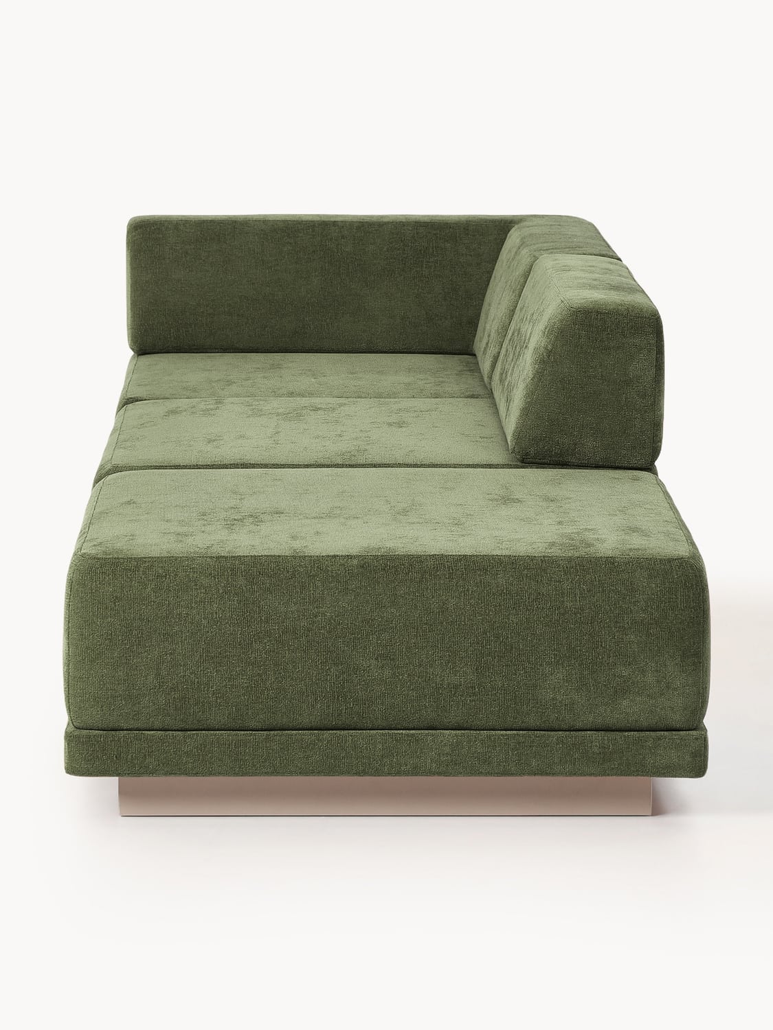 Colin Modular Sofa (4-seater) with Ottoman — Olive