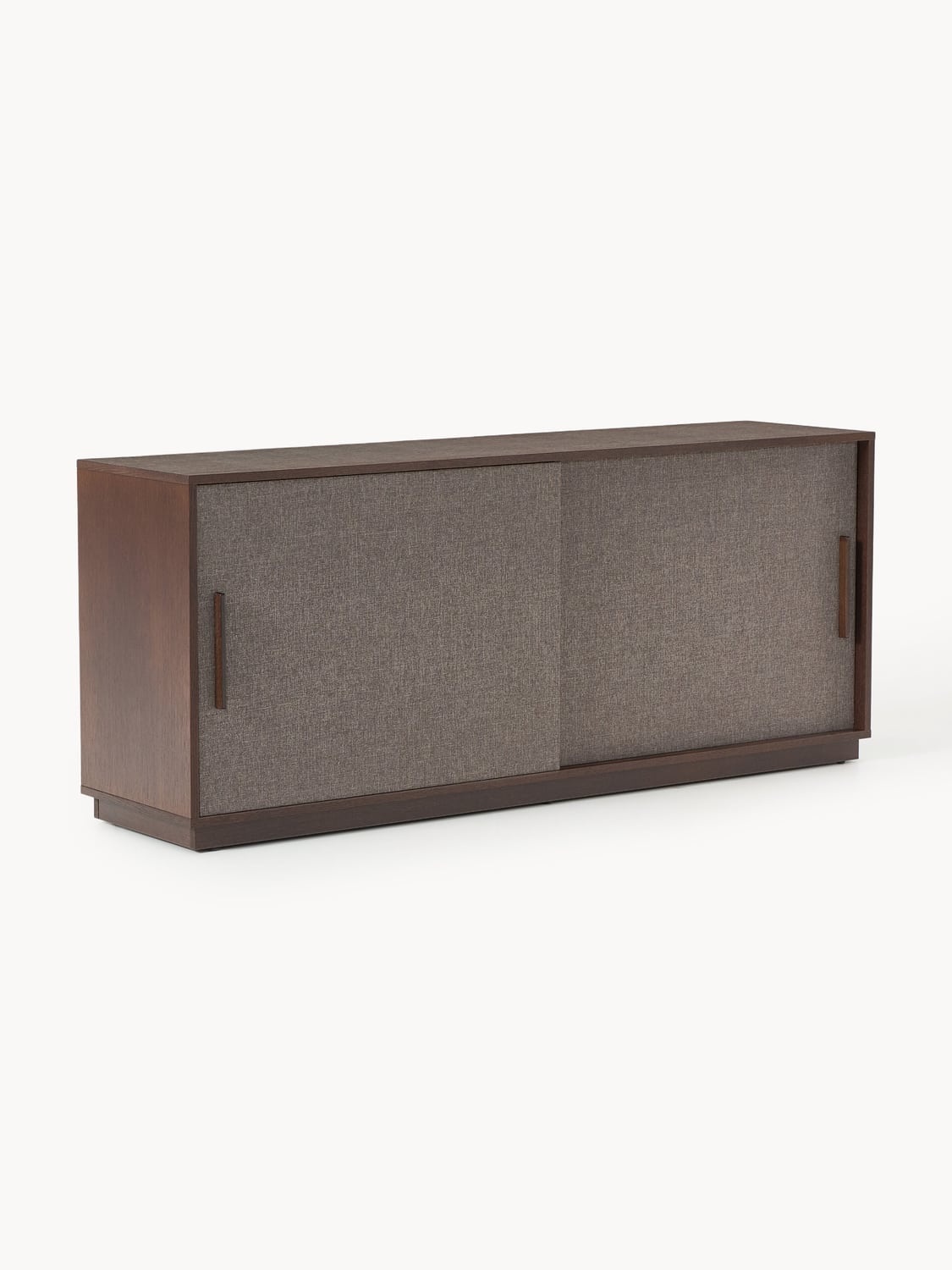 Wisp Wooden Sideboard with Upholstered Front — Dark Grey