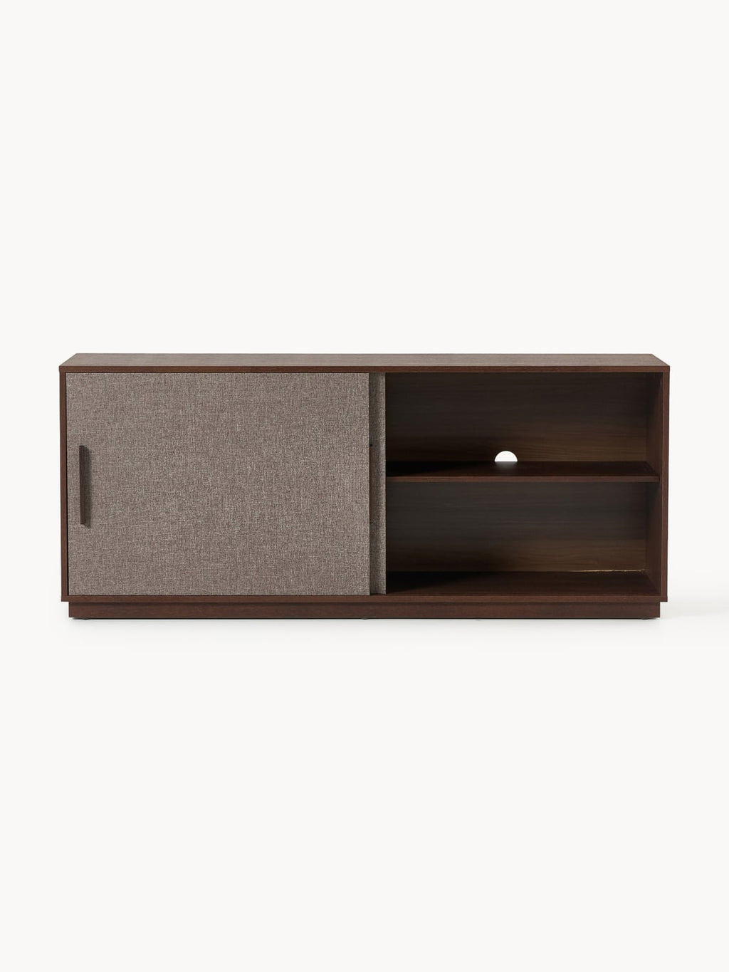 Wisp Wooden Sideboard with Upholstered Front — Dark Grey