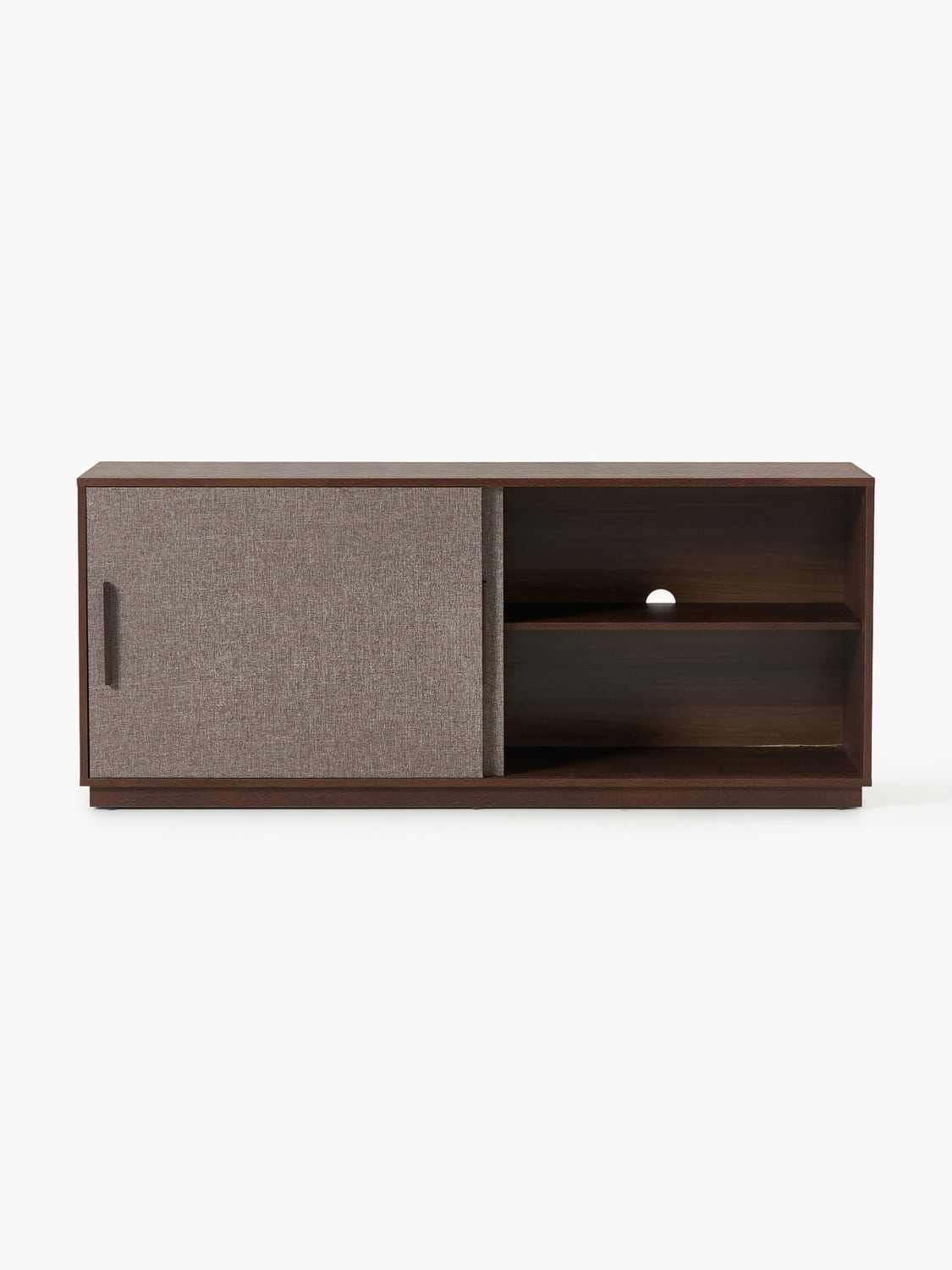 Wisp Wooden Sideboard with Upholstered Front — Dark Grey
