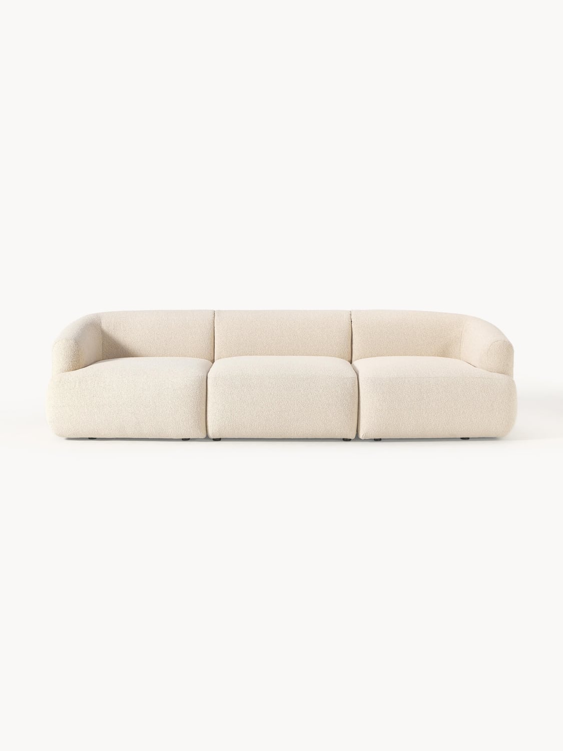 Sofia Modular Bouclé Sofa (3-seater) — Ivory