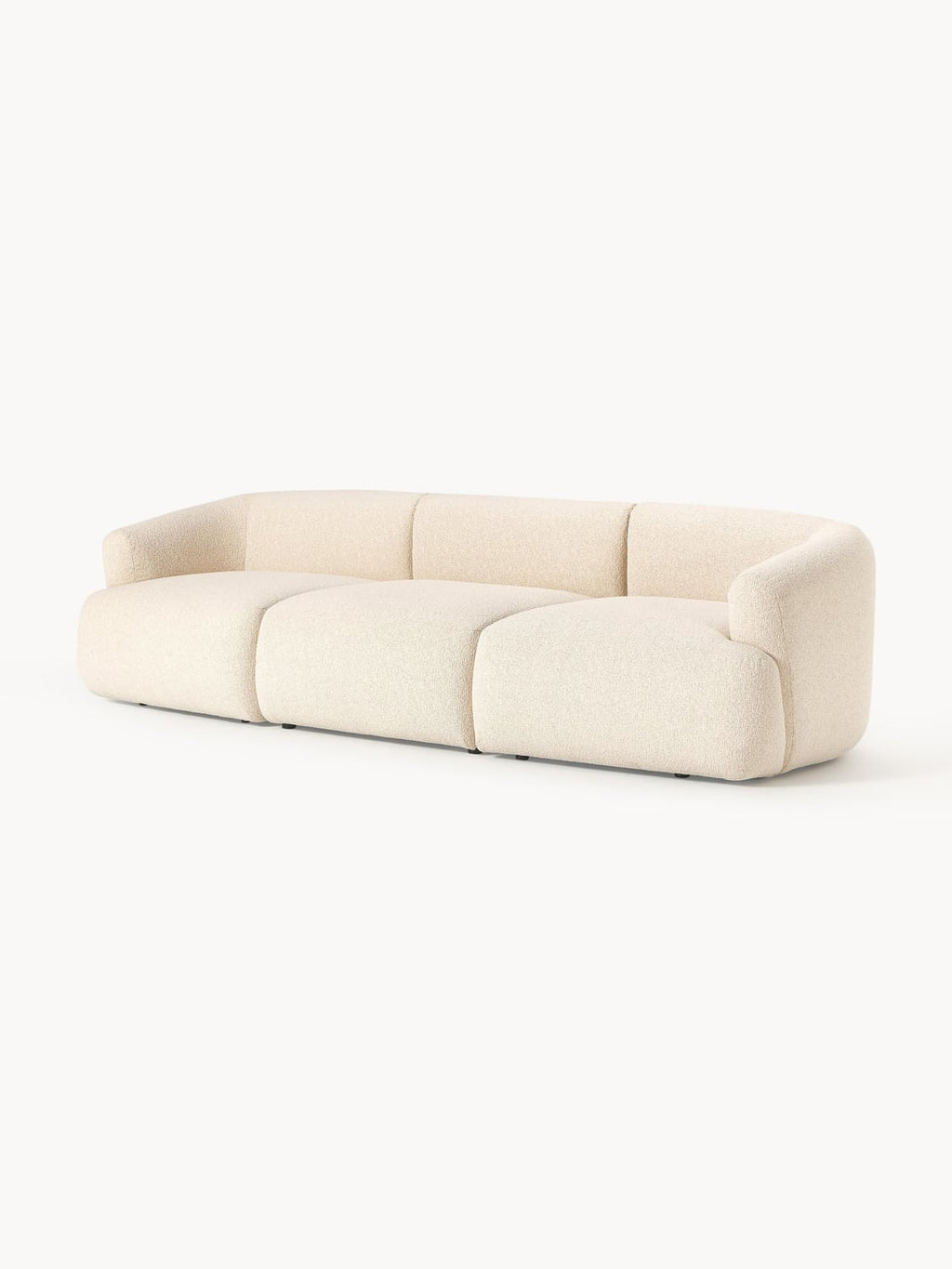 Sofia Modular Bouclé Sofa (3-seater) — Ivory
