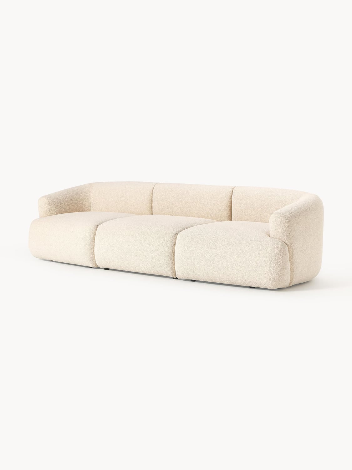 Sofia Modular Bouclé Sofa (3-seater) — Ivory