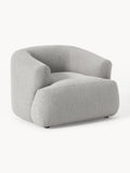 Sofia Bouclé Armchair — Stone Grey