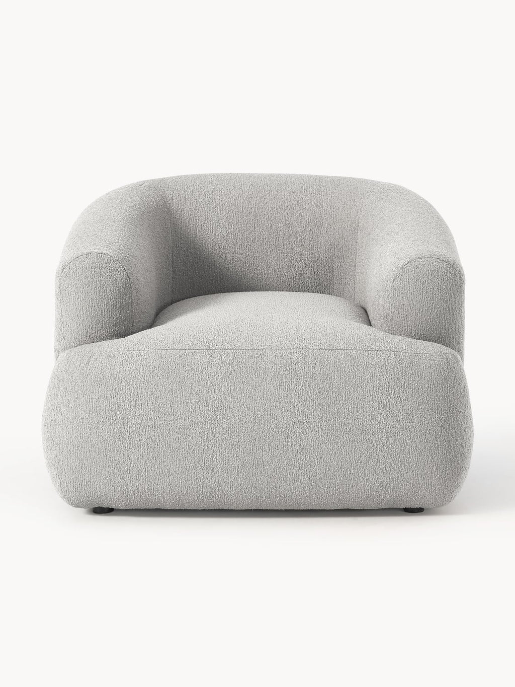 Sofia Bouclé Armchair — Stone Grey