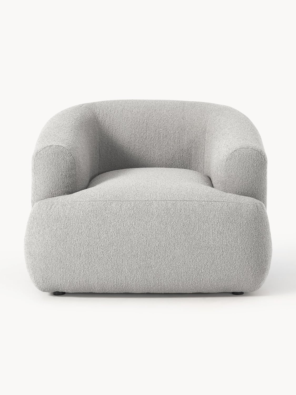 Sofia Bouclé Armchair — Stone Grey