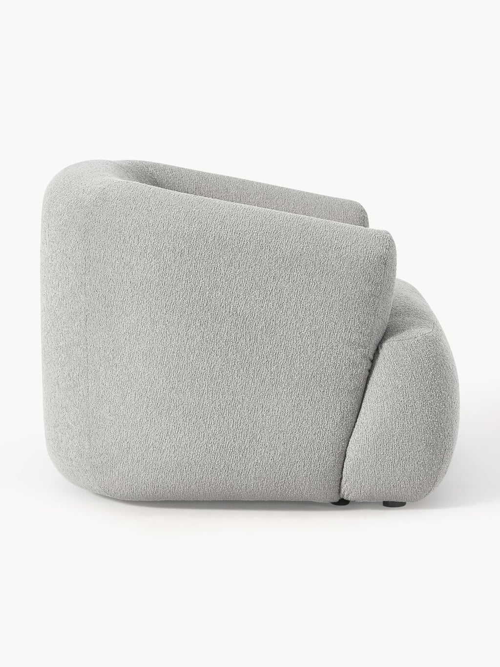Sofia Bouclé Armchair — Stone Grey