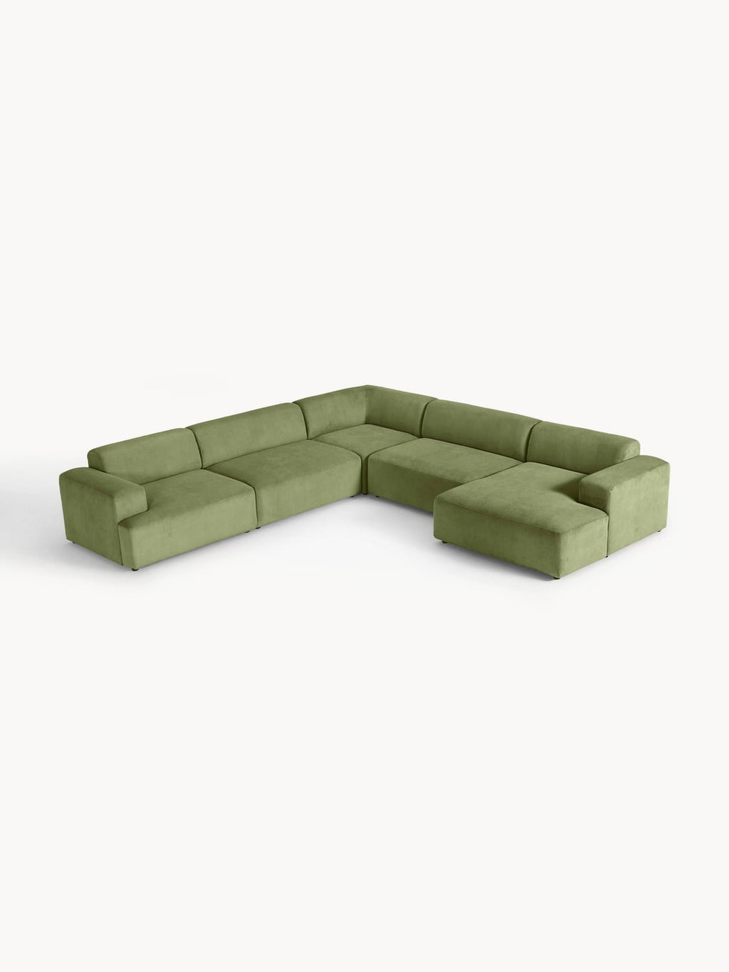 Melva XL Corduroy Corner Sofa — Taupe