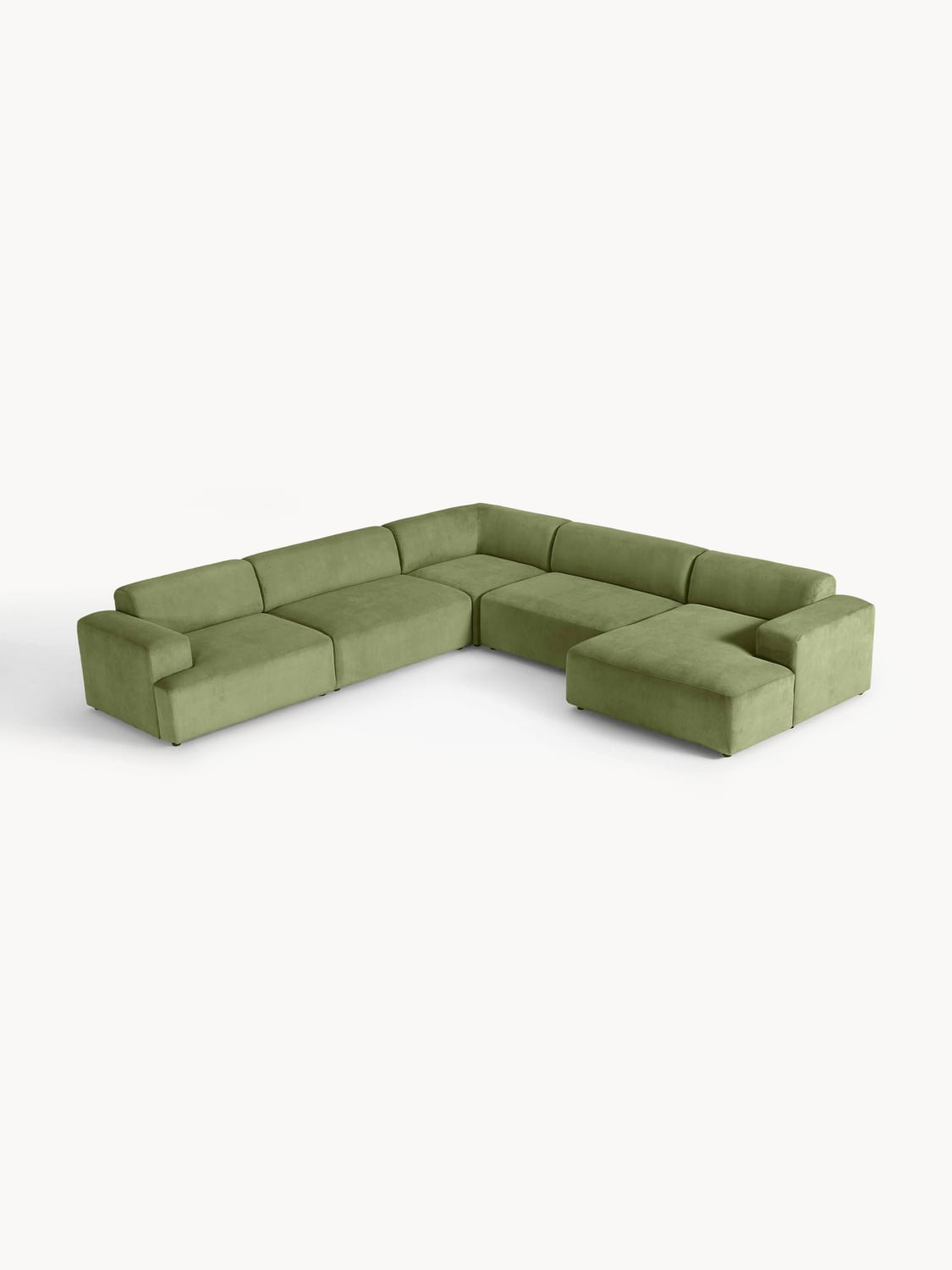 Melva XL Corduroy Corner Sofa — Taupe