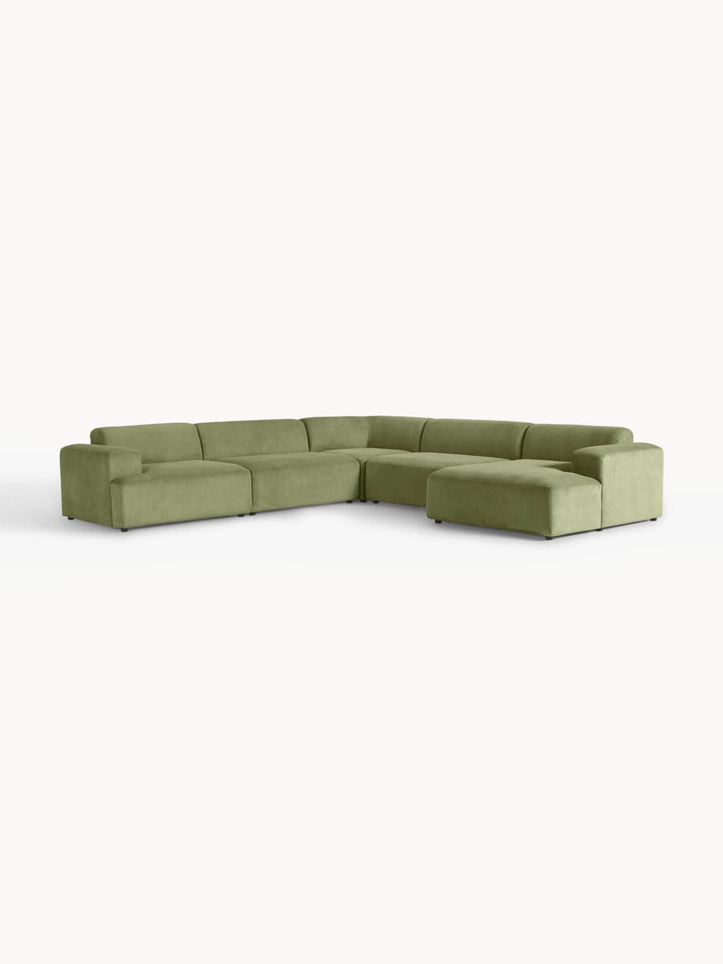 Melva XL Corduroy Corner Sofa — Taupe
