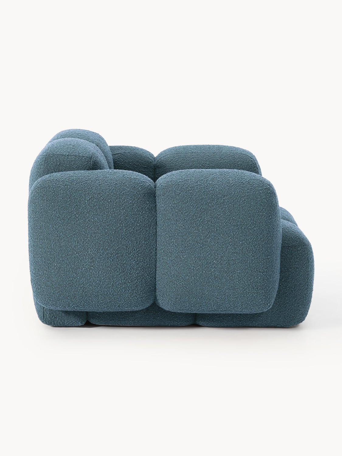 Tayla Lounge Chair in Bouclé — Dark Grey