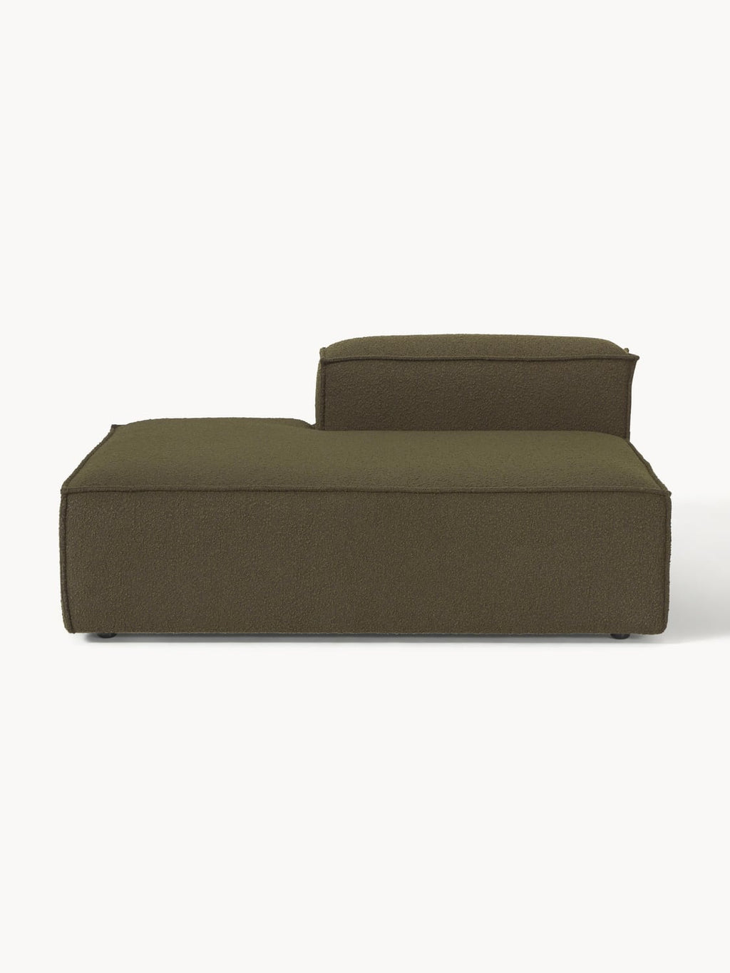 Lennon Ottoman Module in Bouclé — Brown